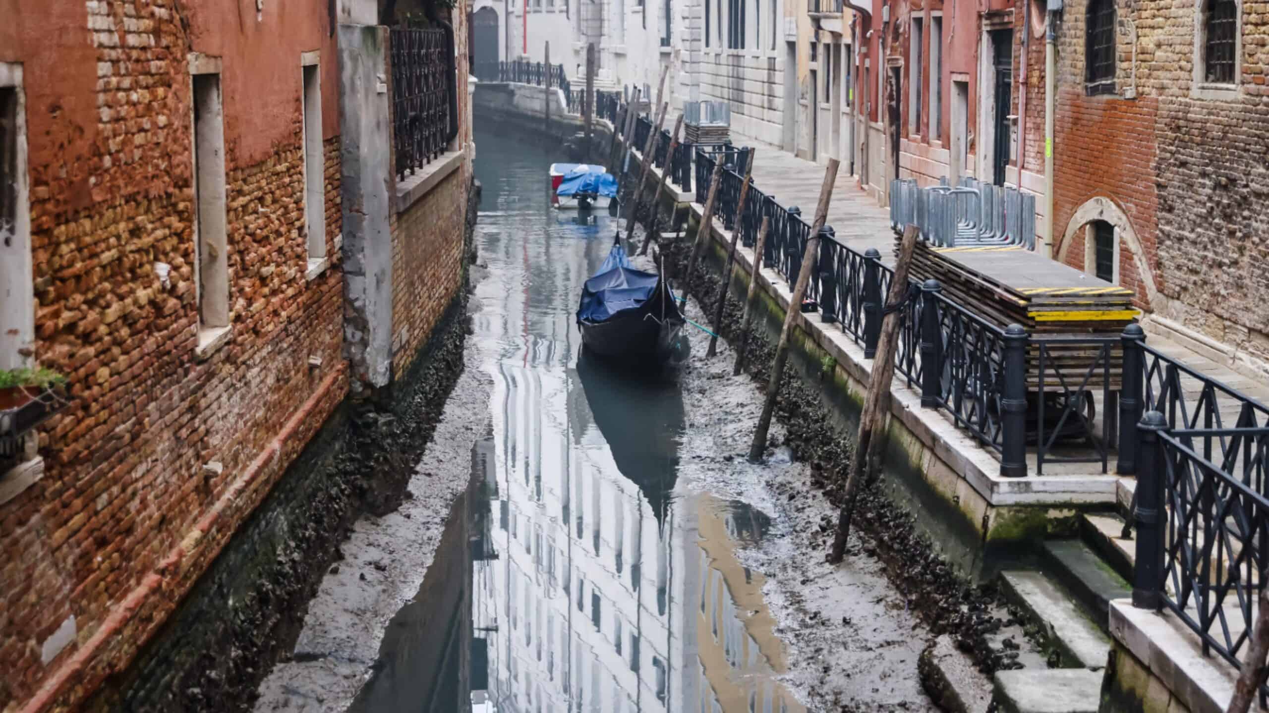 A Dry Canal At Low Tide In February In Venice, Italy © Alessandro Bremecnurphoto Via Getty Images
